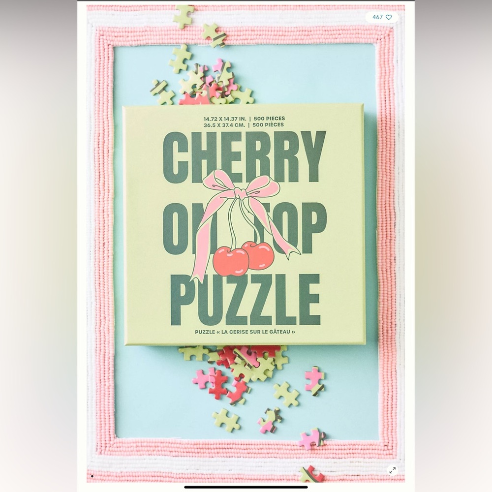 Anthropologie Cherry on Top 500 piece puzzle